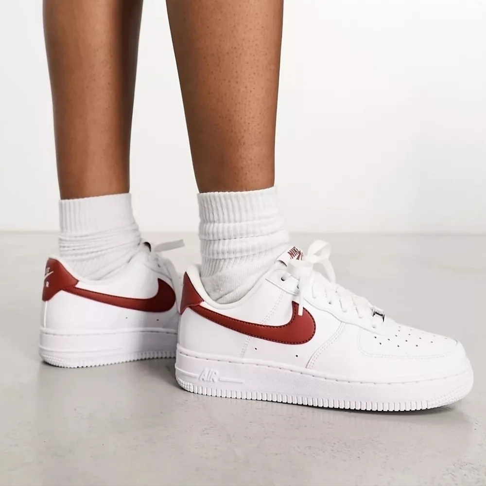 Nike orange air white
